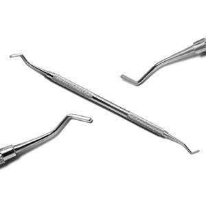 Instrument de remplissage dentaire composite lisse AMIN, précis, léger, en acier inoxydable, certifié CE Classe I, modèle UA-5072 - Product Image 1