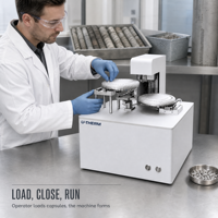 Machine d'encapsulation automatique de capsules en étain, 39 échantillons par lot, pour analyseur élémentaire CHN dans un laboratoire d'analyse du charbon