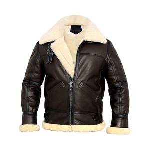 Venta caliente chaqueta de cuero de piel para hombres de alta calidad invierno otoño estilo directo de fábrica nuevas chaquetas de cuero personalizadas por Isha Industry - Product Image 1
