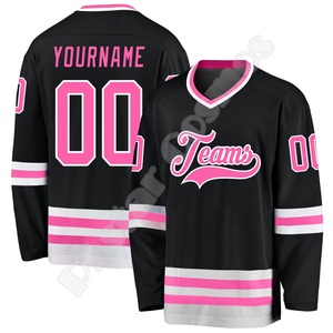 Jersey de Hockey con nombre personalizado, logotipo del equipo, número, Jersey colorido, manga larga, estampado 3D, sudaderas divertidas informales Harajuku D - Product Image 5