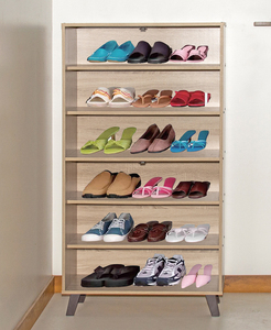 Mueble Zapatero de 4 Puertas Essence SC505, Acabado Roble Claro, Muebles para el Hogar, Desmontable, Malasia - Product Image 2