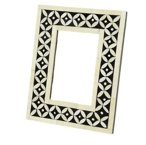 Harmonie classique: cadre photo en incrustation d'os en MDF fabriqué artisanalement - Product Image 6