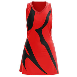 Prix de gros Uniformes de netball de couleur unie sur mesure Logo imprimé bas quantité minimale de commande femmes Uniforme de netball - Product Image 4