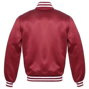 Proveedores profesionales de chaquetas de satén que ofrecen chaquetas de bombardero de moda con costuras duraderas y uso diario cómodo - Product Image 6