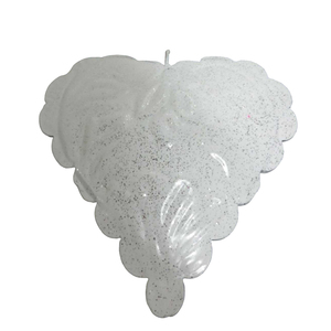 Árbol de Navidad, decoración con acabado blanco, corazón colgante de pared de hierro, adorno decorativo de Navidad en forma de corazón - Product Image 5