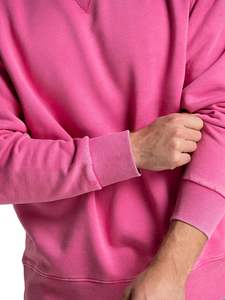 Sudadera de gran tamaño personalizada para hombre, Jersey de algodón con cuello redondo y hombros caídos, ropa de calle de peso pesado, ajuste holgado - Product Image 3