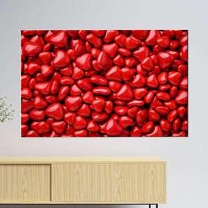 Tableau sur toile imprimé moderne : Affiche Cœur Sucré pour une décoration élégante de salle à manger, 1P : Prêt à accrocher - Product Image 1