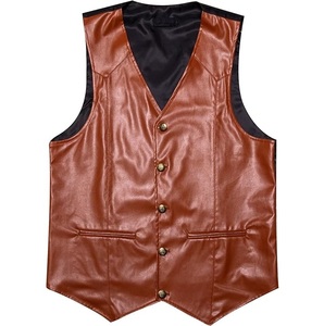 Gilet en cuir de haute qualité, 100% cuir, nouveau design, tendance, prix raisonnable, vêtements pour hommes, gilets en cuir, gilets - Product Image 1