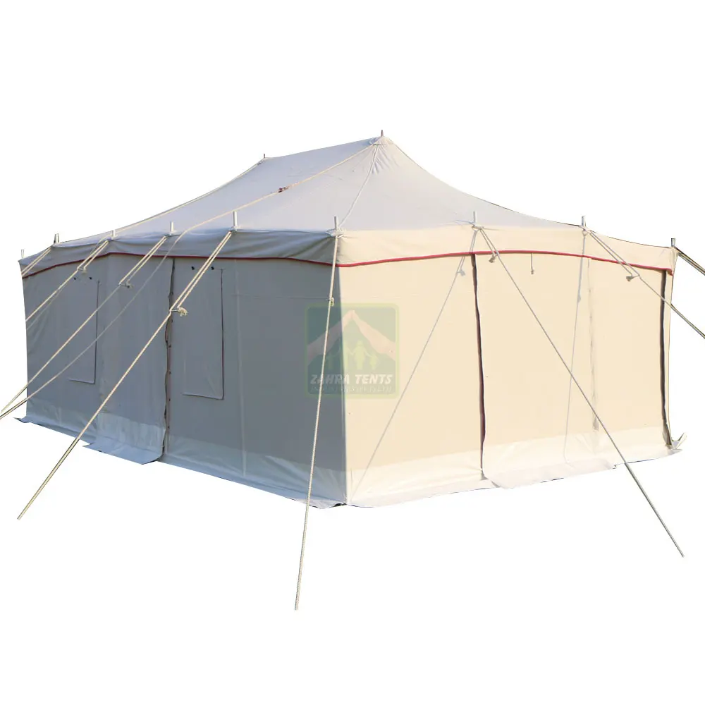 Tenda kanvas mewah arab untuk berkemah di gurun luar ruangan tenda usir bencana tenda kanvas gurun Kuwaiti