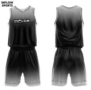 Conjunto de Uniforme de Baloncesto Personalizado para Hombre de Secado Rápido, Jersey Profesional Transpirable con Diseño Retro y Técnicas de Impresión - Product Image 2