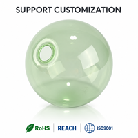 Abat-jour en verre borosilicate soufflé à la main, vert opale, pour remplacement de luminaire de plafond, salon (vente en gros)