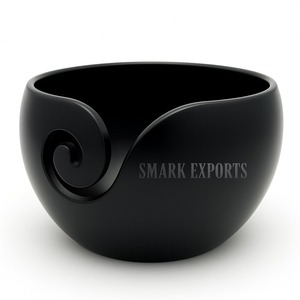 Wholesale Eco-Friendly Black Resin Yarn Bowl Handmade Crochet <b>Knitting</b> Holder Premium <b>Storage</b> for Knitters Crochet Lovers Model - Product Image 1