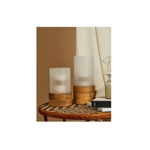 Wooden <b>Candle</b> <b>Holder</b> For Home Hotel Wood Candlestick For Christmas Tabletop Decorative Home Decor Custom Design Available - Product Image 1