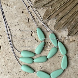 Cuentas de colores bohemias hechas a mano, collares redondos con cuentas de mijo, separadores, dijes, collar de piedra, joyería - Product Image 3