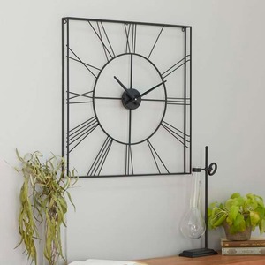 Square Shape Antique Metal Wall <b>Clock</b> Unique Design Garden Faux Stone Quartz Outdoor Needle Modern Needle Wall <b>Clock</b> - Product Image 2