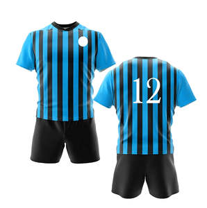 Tenues de rugby pour hommes en sublimation intégrale, kits personnalisés avec nom d'équipe imprimé, 100% polyester respirant, maillot de rugby de ligue - Product Image 4