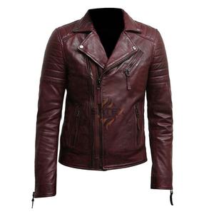 Chaqueta de Cuero para Hombre al por Mayor, Impermeable, para Motocicleta, Nueva Moda, con Parches Bordados, Personalizada, de Alta Calidad, OEM - Product Image 1