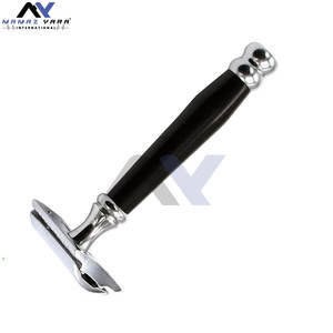 Maquinilla de Afeitar de Doble Filo Premium, Afeitado Suave, Reutilizable, Ecológica, Maquinilla de Afeitar Tradicional con Mango de Ébano Natural para Mujeres y Hombres - Product Image 4