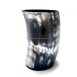 Corne de vache personnalisée Viking tasses corne à boire logo personnalisé Viking boire corne de boeuf de vache tasse de bière de l'Inde par RF Crafts - Product Image 4