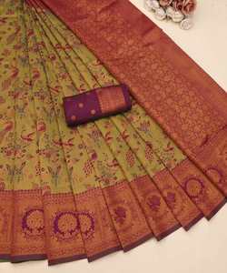 Saree Blouse Doux Soie Indien Femmes Adultes Lavable Nettoyage À Sec Inde Pakistan Soutien Pleine Taille Saree / Sari / Shari - Product Image 3