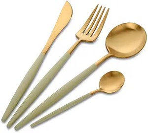 Juego de Cubiertos de Metal con Acabado Plateado y Mango de Madera para Mesa de Comedor, para Restaurantes de Lujo, Utensilios de Cocina - Product Image 4