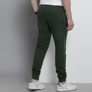 Pantalon de jogging foncé léger et décontracté pour hommes de grande taille 100% coton, vêtements d'entraînement en plein air - Product Image 3