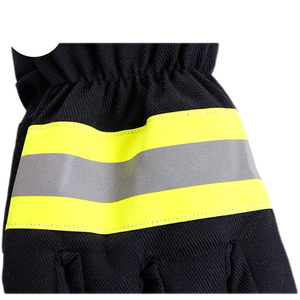 Guantes de Bombero Profesionales QST, Resistentes al Calor y las Llamas, Forrados, Resistentes al Agua, de Cuero de Gamuza Completa para Conductor - Product Image 2