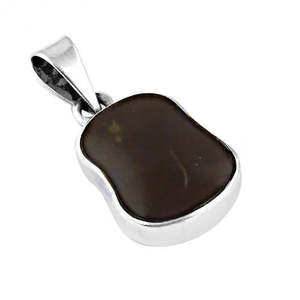 Elegante Colgante de Plata 925 para Mujer con Piedra Negra, Joyería Hecha a Mano en Oro Rosa, Colgante con Baño de Rodio para Cualquier Ocasión - Product Image 1