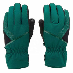 Gants de ski en cuir isolés pour sports d'hiver, doigts complets, imperméables, pour usage extérieur par temps froid - Product Image 1