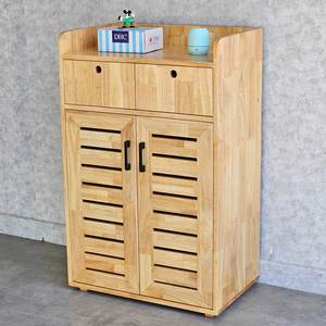 Mueble Moderno para Zapatos de Madera de Caucho de 60x40x100cm, Convertible, para Sala de Estar, KG68074 - Product Image 2