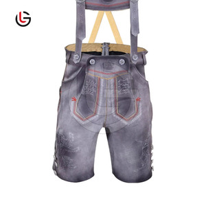 German <b>Festival</b> Cowhide & Coat Sweat Leather Bavarian Lederhosen <b>Short</b> With Custom Embroidery Logo Oem Service Pakistan Leather - Product Image 1