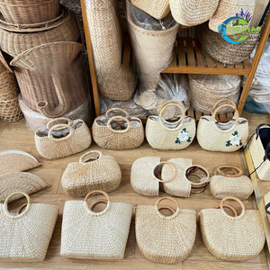 Bolso de mano de bambú ecológico multiusos, bolso de mano para mujer, decorativo hecho a mano para estética rústica para el hogar - Product Image 6