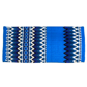 Almohadilla de lana ecológica hecha a mano con diseño neozelandés y forro polar para caballos de exhibición western, color y tamaño personalizables - Product Image 1