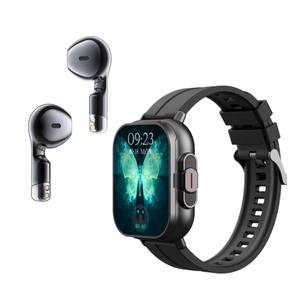 Montre connectée D8 avec écouteurs, écran tactile TFT 2,01 pouces, étanche IP67, moniteur de fréquence cardiaque et d'oxygène sanguin pour Android - Product Image 3