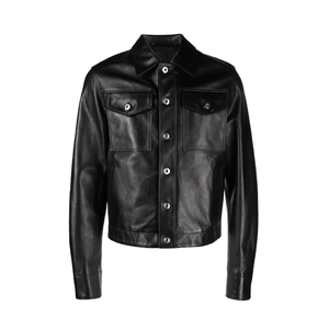 Outdoor Wholesale New Style <b>Distressed</b> Genuine Lambskin <b>Top</b> Quality Material Wholesale Price Causal Leather Jackets for Men - Product Image 1