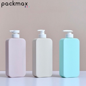 250ml 350ml 500ml Botella cuadrada plana de plástico HDPE 24/410 Embalaje personalizable ecológico para productos para el cuidado del cabello - Product Image 5