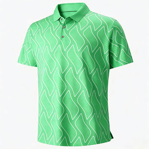 Top Quality Spandex Polyester Short Sleeve Plus Size Full Print Pattern Luxury Custom <b>Golf</b> Polo Shirts with Embroidery - Product Image 1
