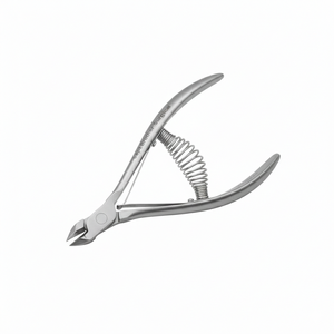 Pince à cuticules professionnelle en acier inoxydable avec ressort hélicoïdal |   Coupe-cuticules à mâchoires pointues pour manucure et pédicure - Product Image 3