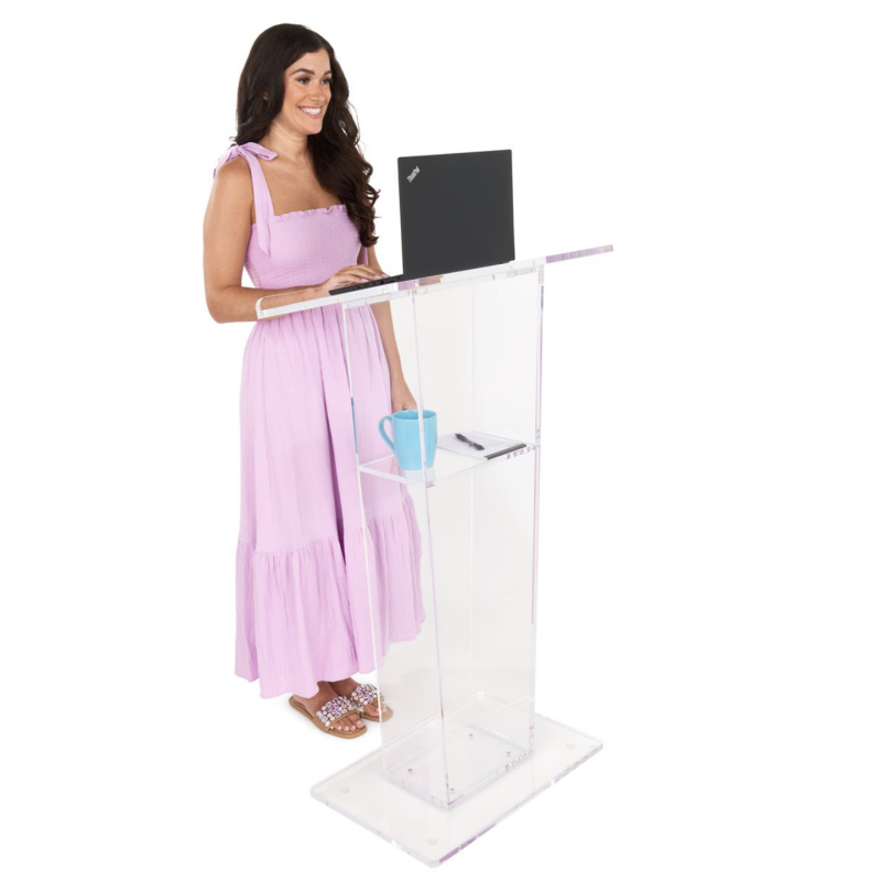 modern clear acrylic podium lectern/ acrylic podium