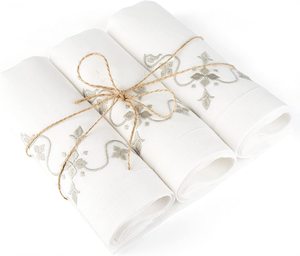 Serviettes en tissu de broderie serviettes de table lavables douces réutilisables pour la Table à manger OEM de dîner de famille de fête de mariage - Product Image 2