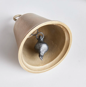 AK Latón Estilo Vintage Metal Campanas de Navidad Acabado en oro Juego de 2 campanas modernas para decoración de Navidad/Decoración DE LA IGLESIA - Product Image 2