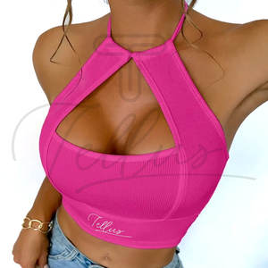 Vente en gros de t-shirts courts formels pour femmes de haute qualité, en spandex et nylon, séchage rapide, respirants, mode estivale - Product Image 4