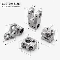 Doigts de préhenseur robotisé usinés sur mesure par CNC, pièces d'effet final métalliques de précision OEM, services d'usinage CNC sur mesure selon les dessins