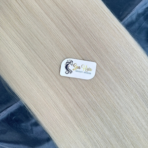 Sun Hair Company Platinum Blanc Blonde Soyeux Droite Super Double Dessiné Trame Bundles de Cheveux Vietnamien Extensions de Cheveux Humains Boul - Product Image 4