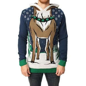 New Design Christmas Men's Pullover Hoodie Comfortable Fashionable 100% Polyester Christmas with Custom Logo Low MOQ - Product Image 5