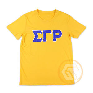 T-shirt de sororité pour femmes GREEK TREASURES Sigma Gamma Rho, 100% coton jersey, col rond, manches courtes, logo brodé, vente en gros - Product Image 2