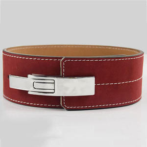 Cinturones de palanca de cuero de vaca de Venta caliente para gimnasio Fitness y levantamiento de pesas palanca de entrenamiento cinturón de levantamiento de pesas hecho de cuero de vaca 13MM - Product Image 1