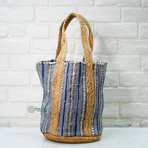Sacs fourre-tout et sacs bandoulière en jute bohème éco-chic 2026 pour femmes, motif uni, tendance indienne, pour voyage, plage et soirée - Product Image 3