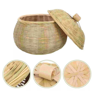 Eco-Friendly Household Storage <b>Basket</b> Handwoven 100% Rattan From Vietnam Custom Packing Multi-Purpose Rectangle Shape - Product Image 1