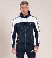 Vêtements de sport d'hiver pour adultes, jogging, running, fitness, sweat-shirt pour homme, ensemble de survêtement 100% polyester antibactérien